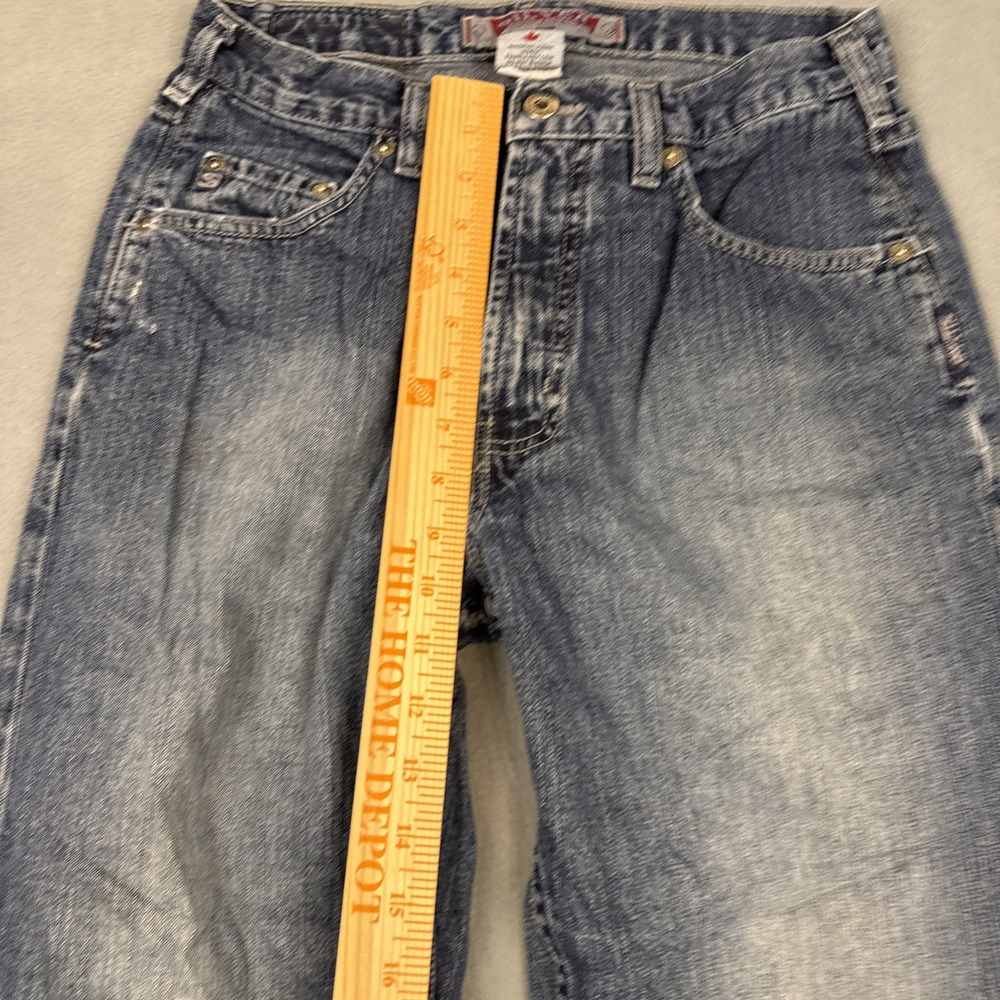 vtg Silver Jeans wide leg  womens 30/32 Stretch  Denim Y2K dark whiskering - Picture 7 of 9